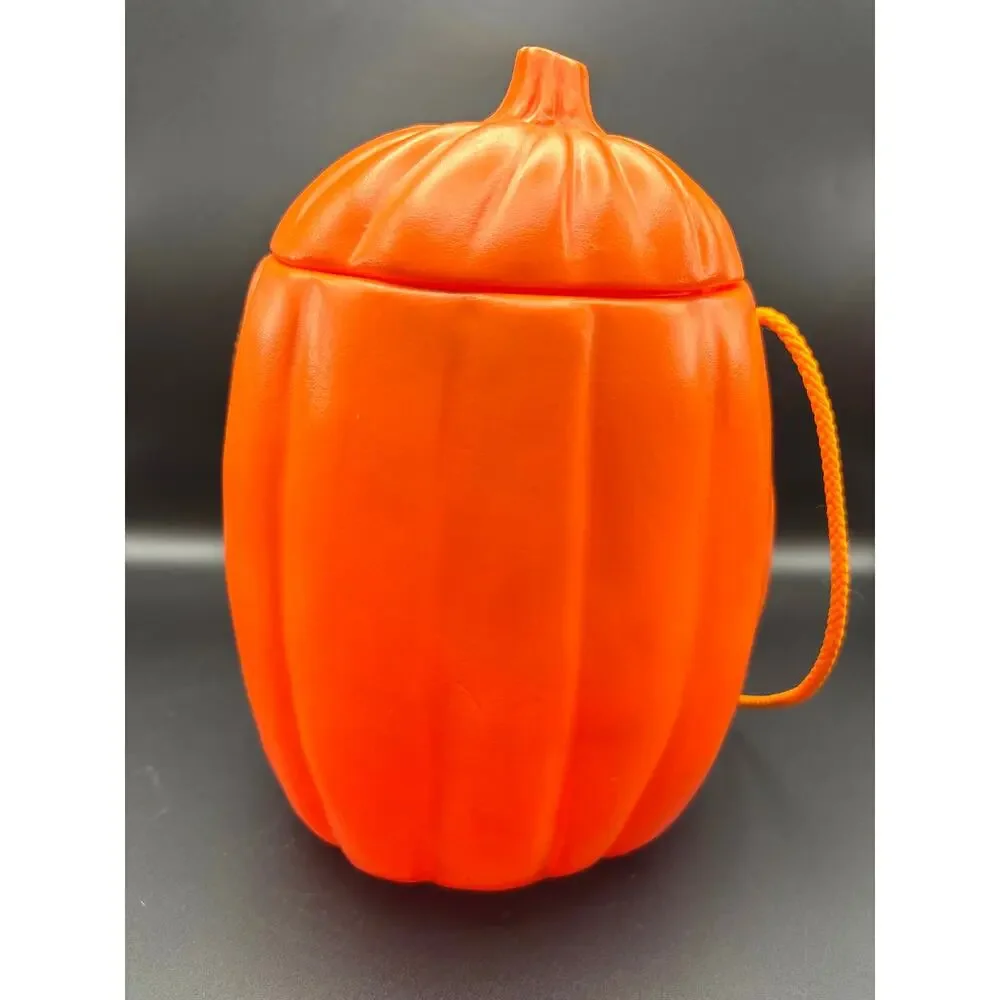 Vintage 1989 Mars Milky Way Pumpkin Halloween Blow Mold Jack O Lantern Bucket